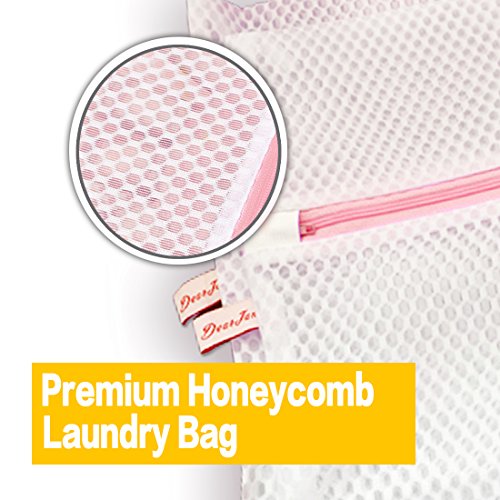 HomeFairy - Bolsas de lavando delicado con cremallera segura para lavadora y secadora - Micro malla de alta calidad - Bolsa de lavado de viaje de tartán para sujetador, lencería, blusa, calcetines, ropa interior, ropa de bebé.