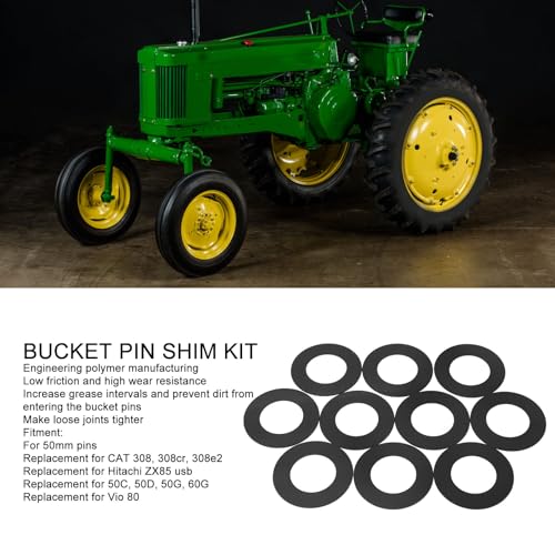 Image of 50mm Bucket Pin Shim Kit,Excavator Bucket Pin Shims,Engineering Plastic Bucket Pin Shim Replacement for ZX85