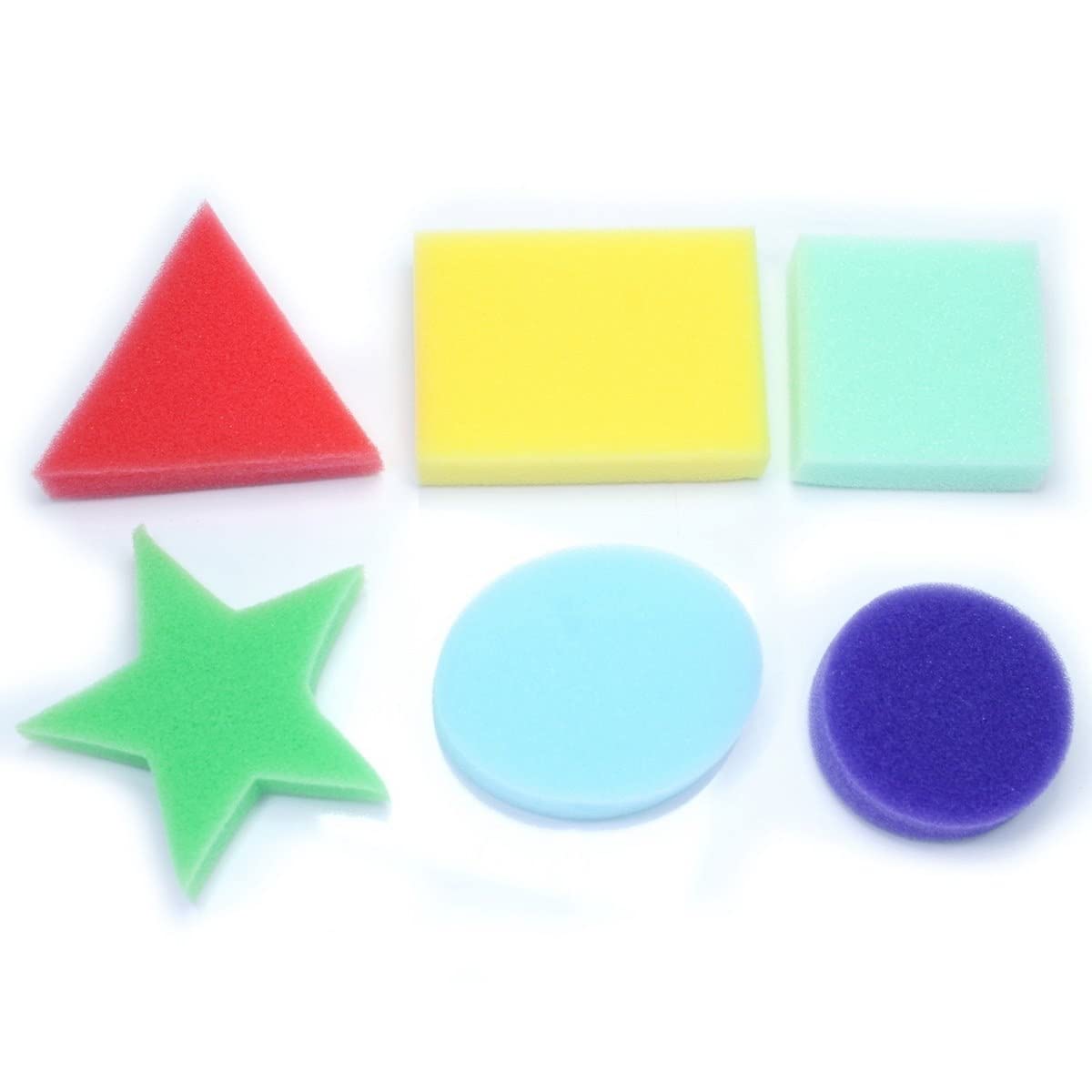 Generic 53ARTS Sponge Brush Set 6pcs Shapes - Multicolour - Special Shapes - 1 count - Sponge Set - Sponge Brush-image-45