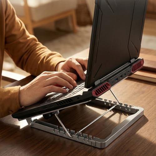 Soporte portátil plegable para laptop con 6 alturas ajustables miniatura 2