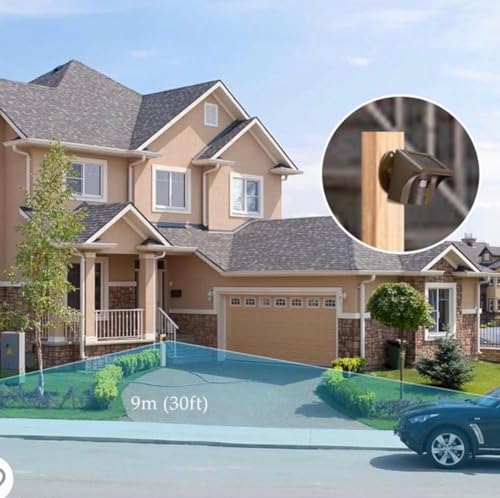 Refined and 

Wireless Solar Driveway Alarm System (1 Receiver + 2 Sensors)