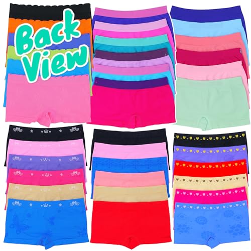 ToBeInStyle Girls' Pack of 6 Random Print Underwear Bottoms Bikini Panties Boyshorts Layering Shorts3