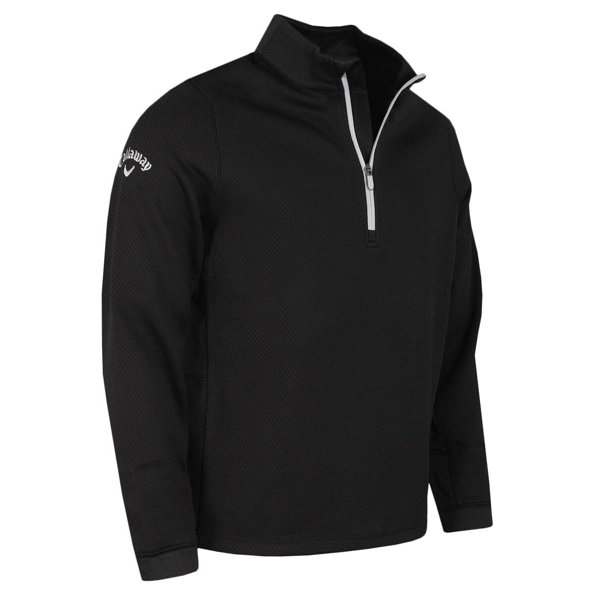 Callaway Golf Mens Hex Fleece Sweater - Caviar - XXXL