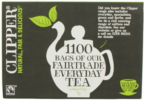 Clipper Fairtrade Everyday One Cup 1100 Teabags 3000 G