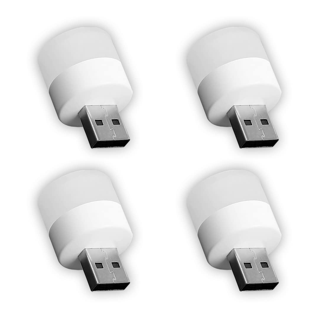 VCR USB LED Bulb Mini Light - Pack of 04 - Small LED White Light USB Bulb - Ideal for Indoor and Outdoor Use, 1W, LED USB Power Source (B0BP2TQRCL) Amazon Price History, Amazon Price Tracker