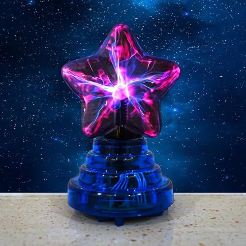 Image of Plasma Star,Plasma Ball Lamp，Plasma Globe ，Flashmen Science Toy，Fancy Club Decor and Science Education Gifts，Plasma Ball Sensor Lighting Globe with Music,Voice and Touch Response
