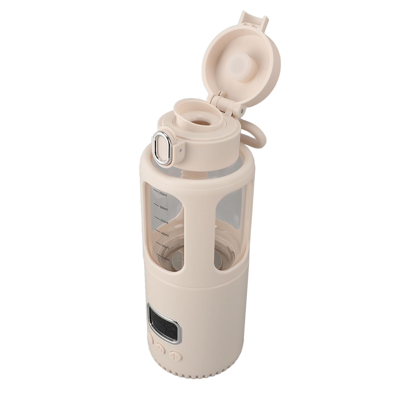 Scaldabagno portatile, scalda latte da viaggio con batteria ricaricabile USB da 18000 mAh, controllo della temperatura regolabile 37-55, capacità 350 ml, resistenza al calore in acciaio