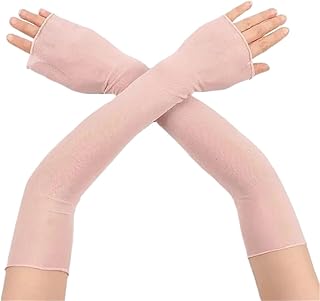 CEHJZQRPL Mangas de protección Solar for Mujer, Paquete de 3, Multicolor(Pink)