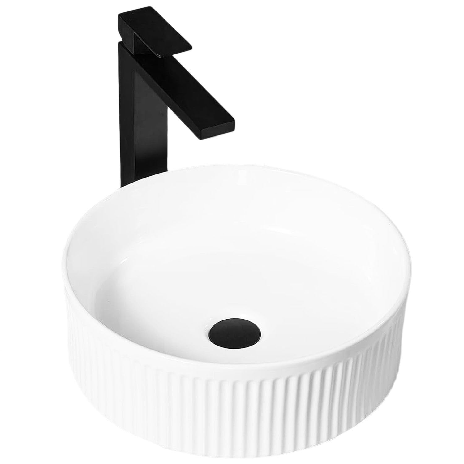 Lavabo Sobre Encimera Rea Selina Blanco