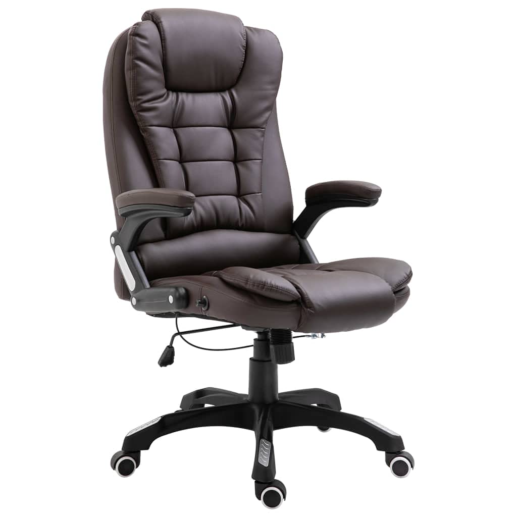 Chaise de bureau marron réglable en hauteur contre la fatigue