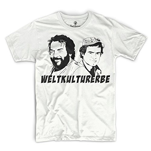 Preisvergleich Produktbild Bud Spencer® Herren Weltkulturerbe T-Shirt (Weiss) (XL)