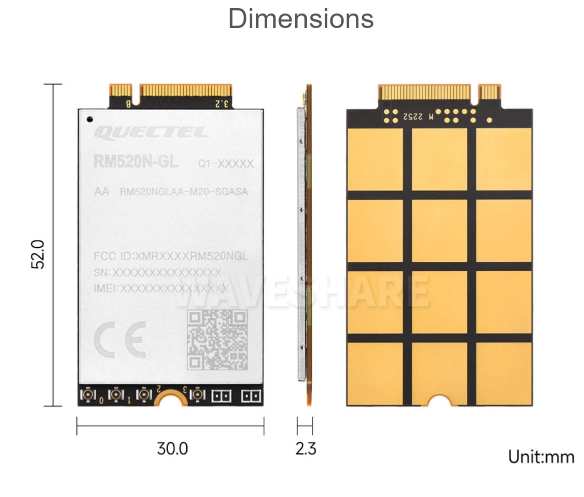 Amazon.co.jp: Quectel RM520N-GL IoT 5G グローバルバンドモジュール