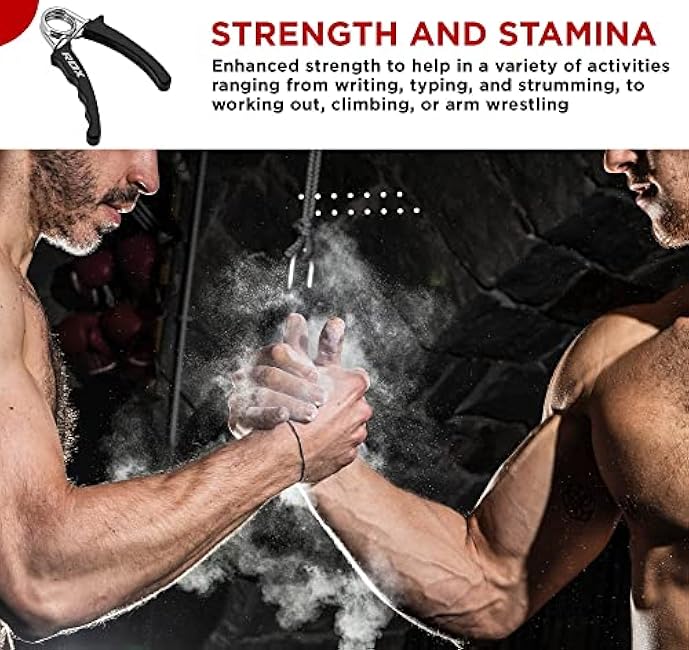 RDX Hand Gripper Finger Strengthener, Grip Strength Trainer, Exerciser for Wrist Forearm and Finger Strength for Athletes, Exercising for Home Gym Training Equipment