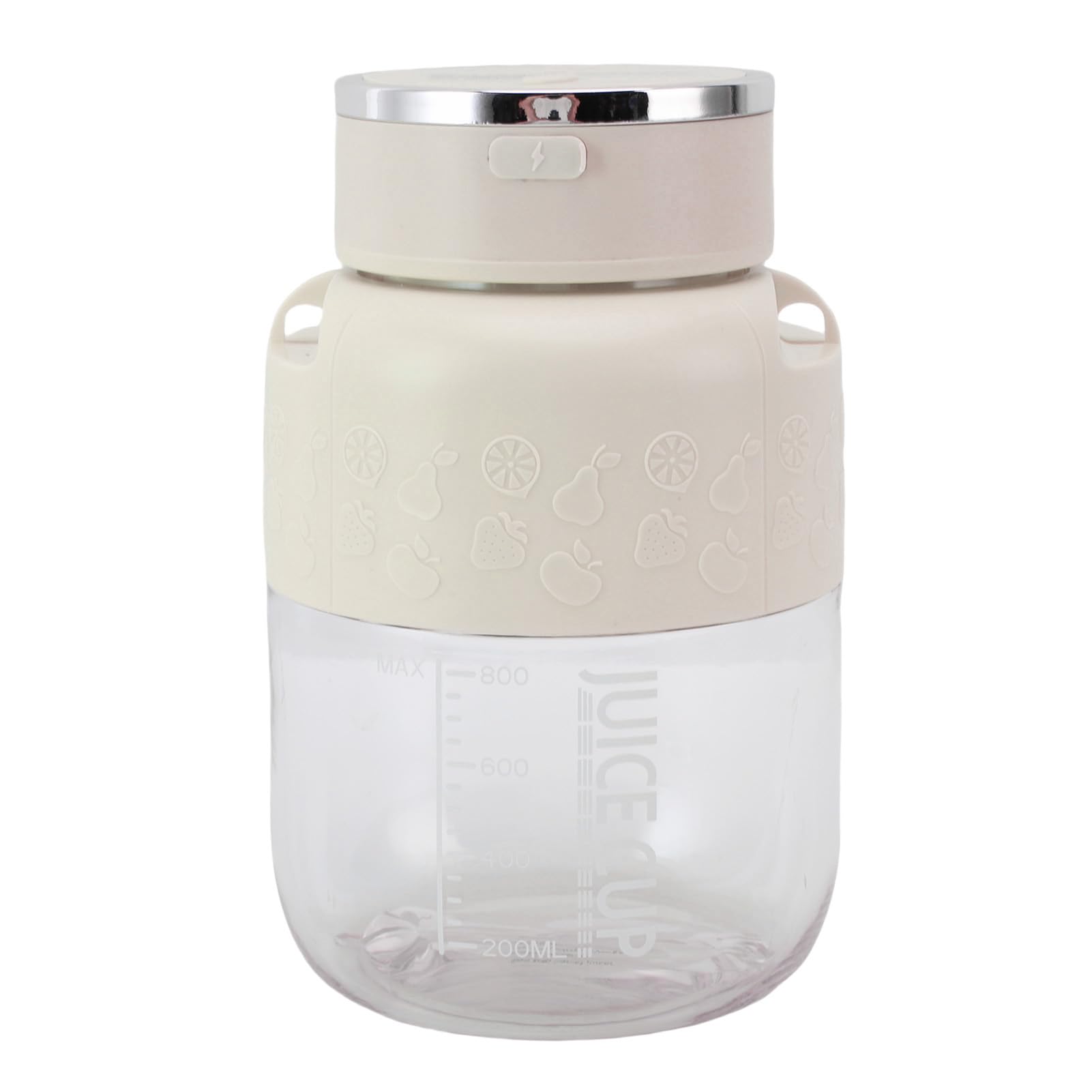 Fockety Frullatore portatile, frullatore personale senza fili da 20,95 a 21,27 once per frullati, smoothie, ghiaccio e succhi, bottiglia frullatore ricaricabile tramite USB (WHITE)