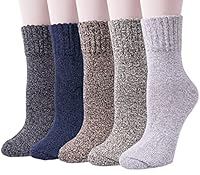 Algopix Similar Product 16 - 5 Pack Womens Wool Socks Winter Warm
