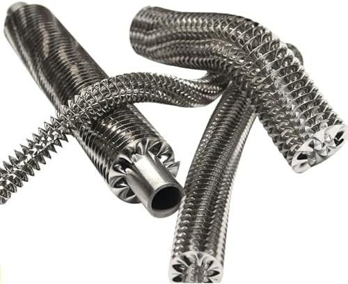 1PCS 1M Stainless Steel Spiral Hollow Fin Heat Sink for Tubular Cooling Tube Heat Conduction Heating Fin Tube Drying Radiator Parts(ID12mm Height 9.5mm)