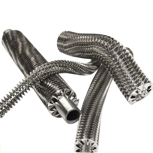 1PCS 1M Stainless Steel Spiral Hollow Fin Heat Sink For Tubular Cooling Tube Heat Conduction Heating Fin Tube Drying Radiator Parts(ID12mm height 9.5mm)