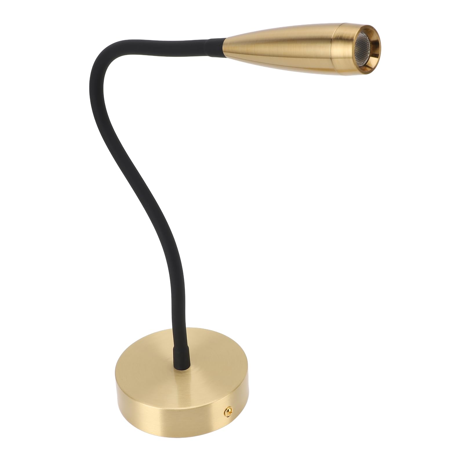 YWBL-WH Lámpara de Pared con Cuello de Cisne, Luz de Lectura LED de Aluminio con Cuello Flexible, 3W 200 Lm para Lectura de Libros y Cabecera