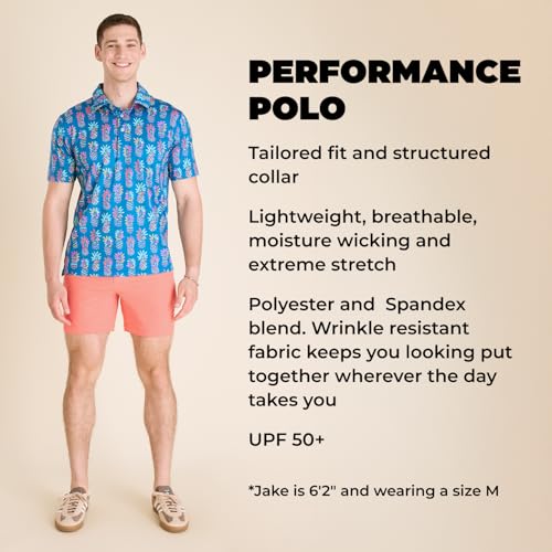 Chubbies Polo de rendimiento para hombre miniatura 4