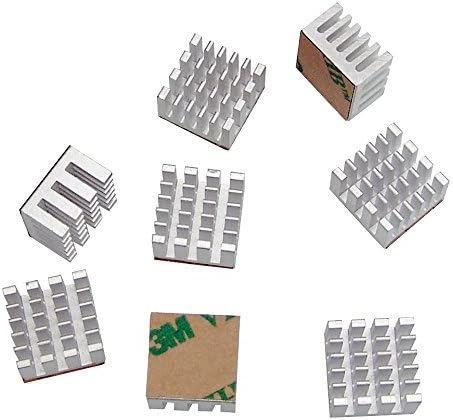 Koolance Video RAM Heat Sinks, Silver, 8-Pack