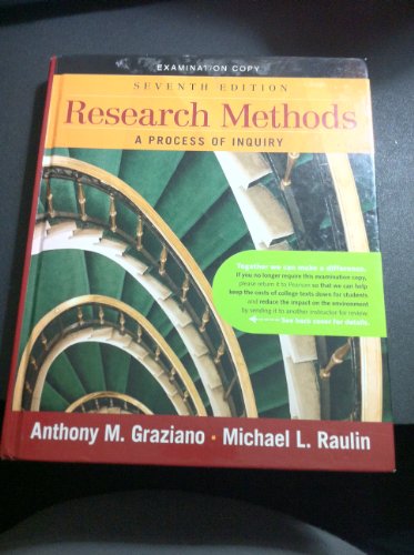 Research Methods: A Process of Inquiry 0205686044 Book Cover