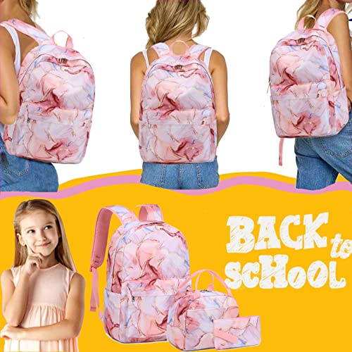Jumpopack Backpack for Girls School Bag With Lunch Box - Kids Bookbag for Teen Girls2
