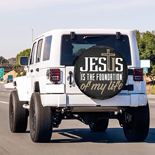 Image of 0 Spare Tire Cover Dust-Proof Wheel Tire Cover Fit Trailer, RV, SUV and Many Vehicle 17 Inch