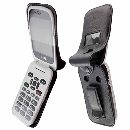 caseroxx Leather-Case with belt clip compatible with Doro 6530/6531 made from genuine leather - Image 3