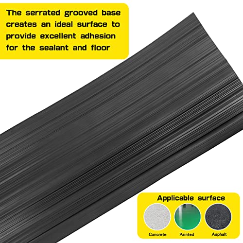 Universal Garage Door Bottom Threshold Seal Rubber Strip With Adhesives, Diy Weatherproof Weather Stripping Replacement (10Ft, Black) #TOP4