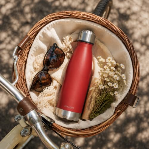 Image of CHILLOUT LIFE 17oz Insulated Stainless Steel Water Bottle, Leak Proof