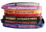 Dogidogs Personalisiertes Hunde Halsband mit Namen und Telefonnummer Bestickt, Vier Größen, Sieben...
