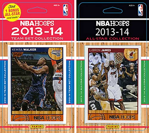 NBA Charlotte Bobcats Licensed 2013-14 Hoops Team Set Plus 2013-24 Hoops All Star Card Set