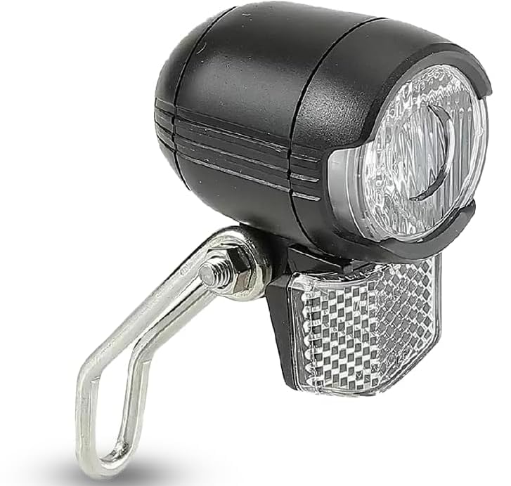 Farò LED Lynx Max 70 Lux Per E-Bike | 6V-48V | Nero Con Radiatore E Riflettore