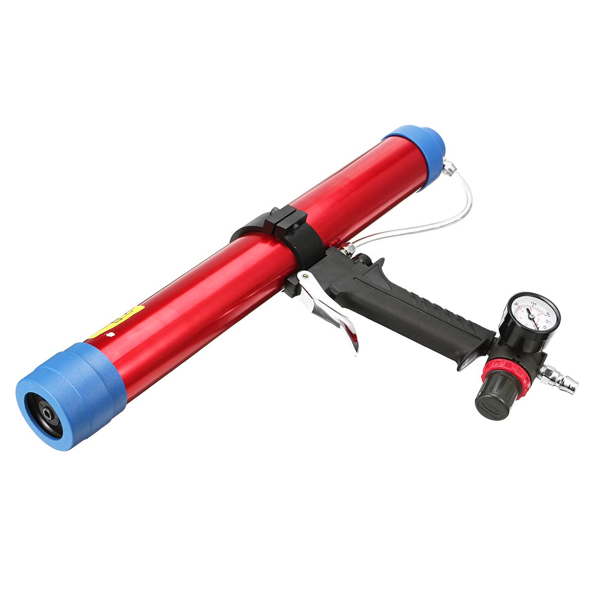 Pistola neumática de pegamento para vidrio Cartucho de calafateo de aire G-Un 600Ml Aplicador 8 boquillas