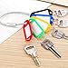 ManTangSun 12 Pack Flexible Key Chain Rings Wire Keychain Cable 6