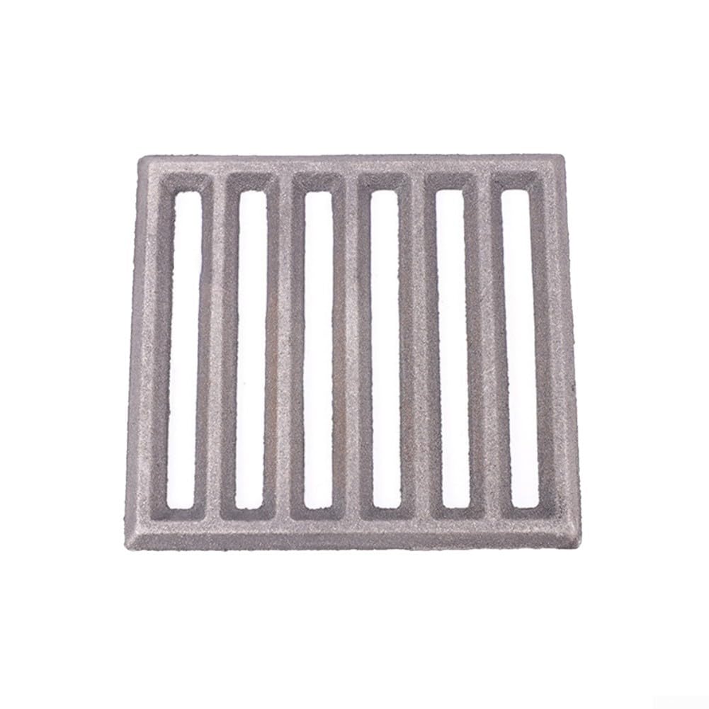Kaminrost, Gusseisen-Feuerrost für Kamin-Ersatzteile, kompatibel mit Hark, quadratisches Design, schwarz (23,5 x 17 cm)