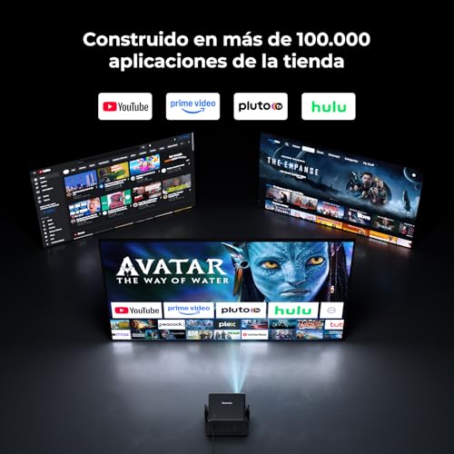 Miniatura 2 de Proyector Compatible Con Netflix 28000 Lúmenes, Einyoumily, Wifi6 Bluetooth, Proyector Portátil Enfoque Eléctrico Corrección Trapezoidal 4d, Admite Más De 100000 Apps