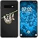 Produktbild PhoneNatic Case kompatibel mit Samsung Galaxy S10 Plus Silikon-Hülle Vektor Tiere Faultier M6