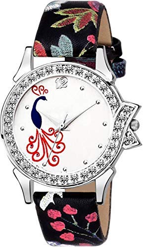 Watch City Analogue Round White Dial Leather Band Quartz Multicolour Belt Womens and Girls Watch -JE-184 (B07PK52YYX) Amazon Price History, Amazon Price Tracker