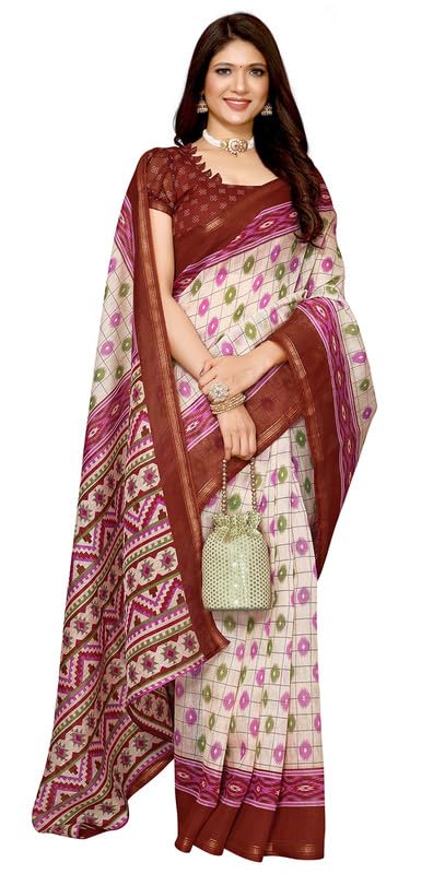 Sari indio Kalamkari de seda para bodas y eventos elegantes de mujer 2