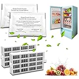 W10346771A Produce Preserver Filter and W10311524 Air Filter Replacement for Whirlpool KitchenAid Refrigerator, Keep Fresh & Eliminate Odors (4)