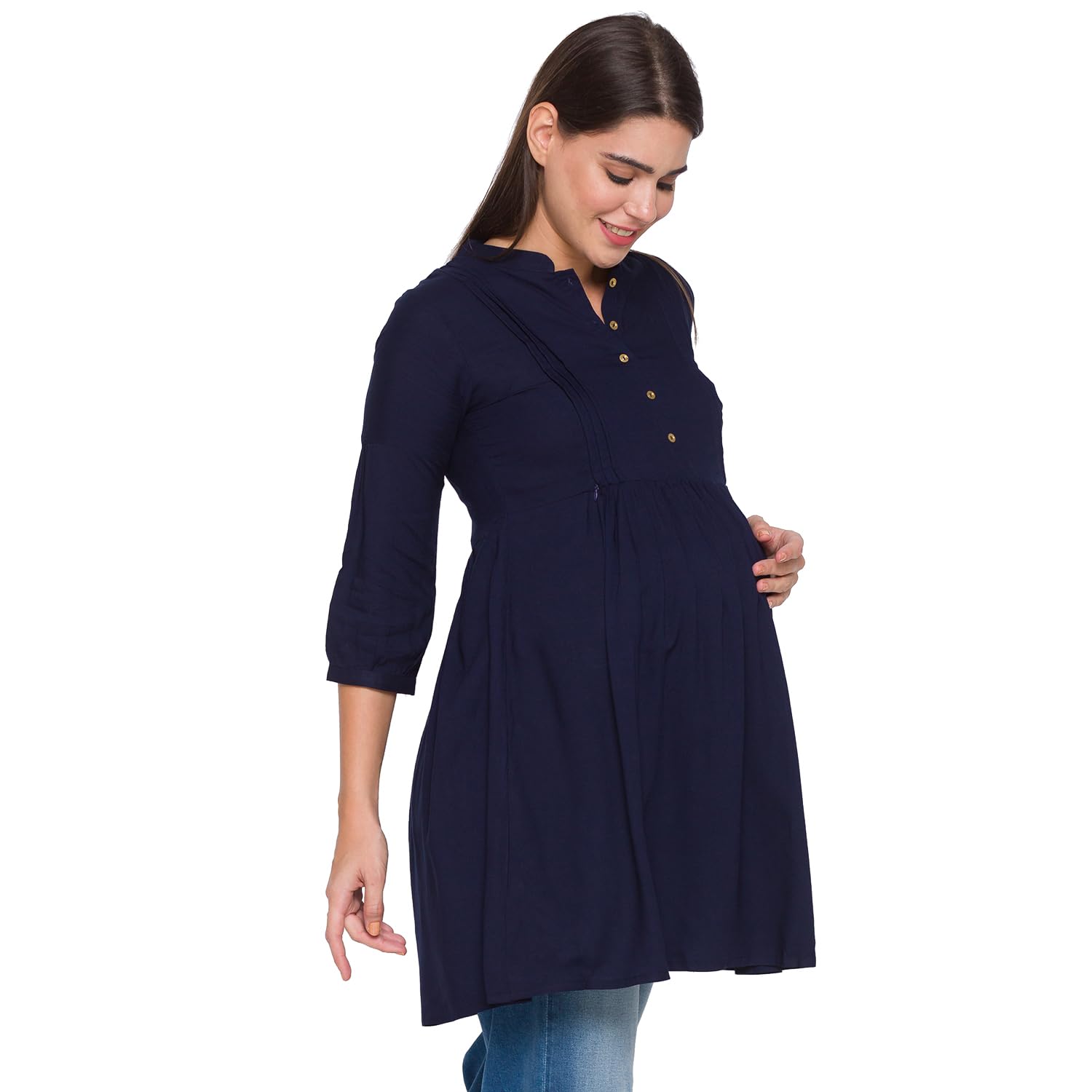 AV2 Women Maternity Feeding Tunic Kurti Navy XX-Large 8044 2