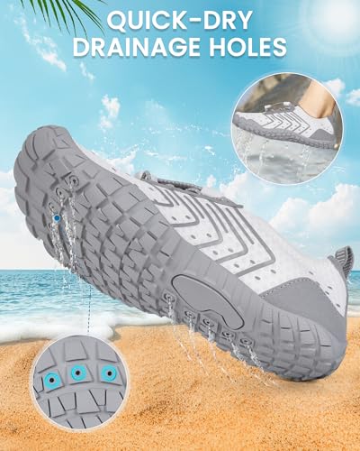 Image of Water Shoes for Women Men Quick-Dry Barefoot Shoes Breathable Aqua Socks for Swim Beach River Pool Lake Hiking Surfing Kayaking