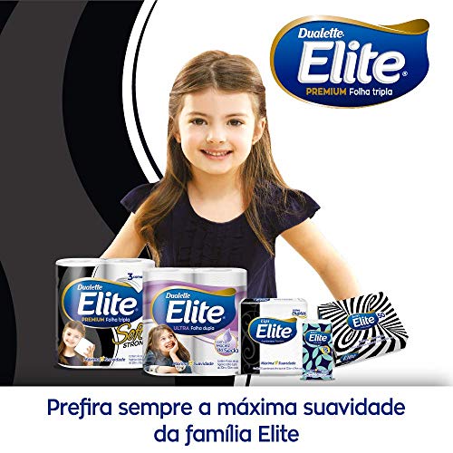 Papel Higiênico Elite Premium Folha Tripla Soft, 12 rolos