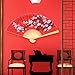 Cabilock Premium Folding Fan Chinese Japanese Folding Fans for Stunning Home Wall Decor, Handheld Foldable Design for Unique Wall Decorations, Ideal for Weddings Party Décor