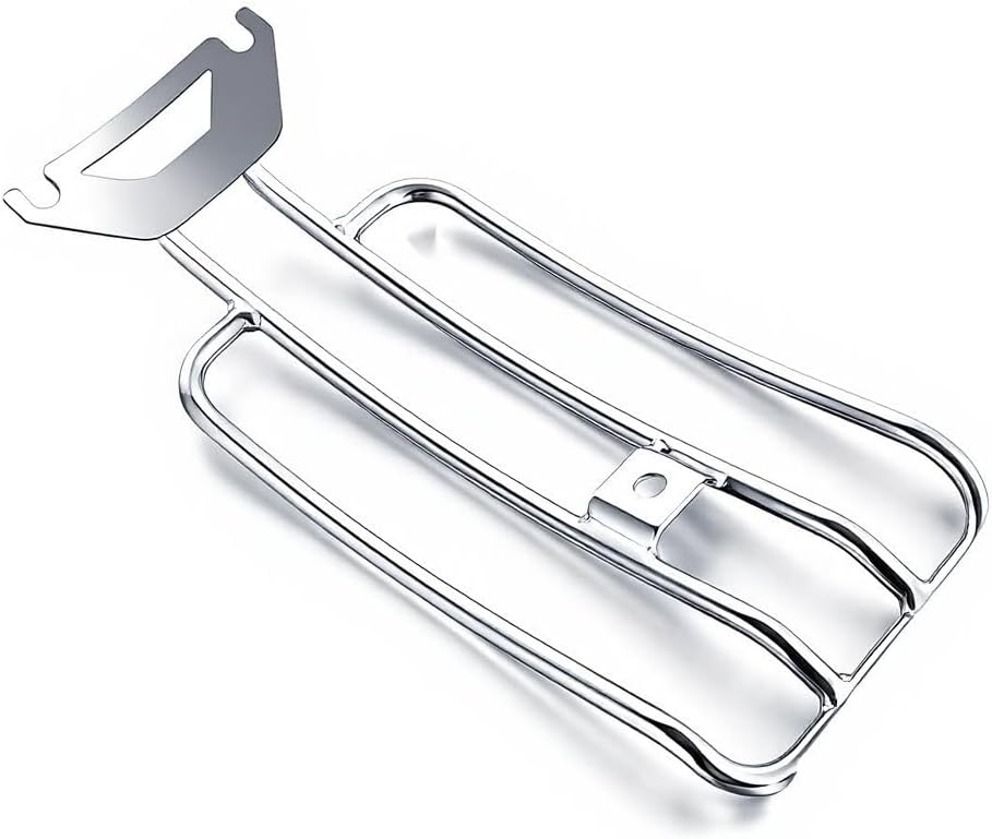Chrome Solo Seat Luggage Rack Fits for Harley Davidson Touring Road King FLHR Touring 1997-2022 (Chrome)