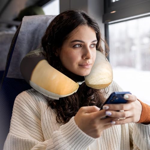 Almohada de espuma viscoelástica para viaje tamaño U miniatura 6