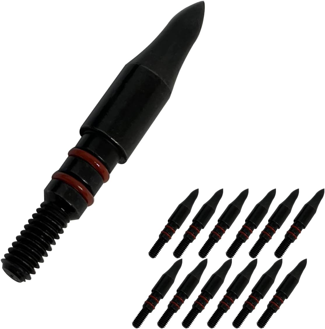 Aklisdlha Archery Field Points 17/64 Inch 9/32 in 19/64 Inch 5/16 in (12 Pack) for Field Target Practice Shooting (17/64″-100grains) : Sports & Outdoors