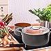 Gotham Steel 3 Quart Nonstick Sauce Pan with Lid Small Ceramic Pot with Lid, Sauce Pot + Saucepan with Lid / Small Multipurpose Pot With Stay Cool Handles Small Saucepan Non Toxic Oven/Dishwasher Safe