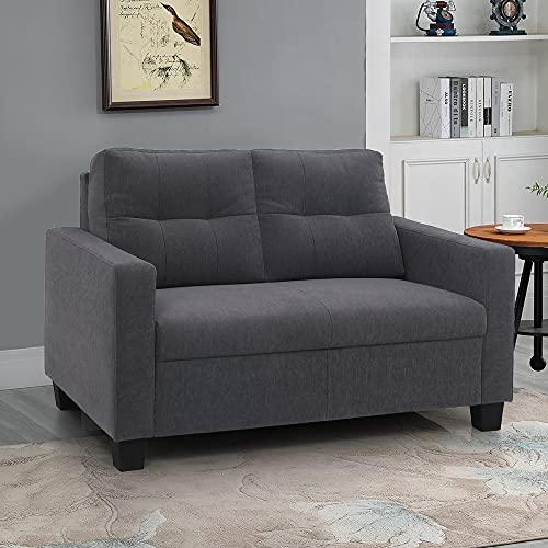 Image of Duroflex Ease - 5 Seater Sofa, 3+2 Sofa Set | Premium Fabric, High Comfort Foam, Durable Termite-Resistant Wooden Frame & Easy Maintenance | 3-Year Warranty - Grey